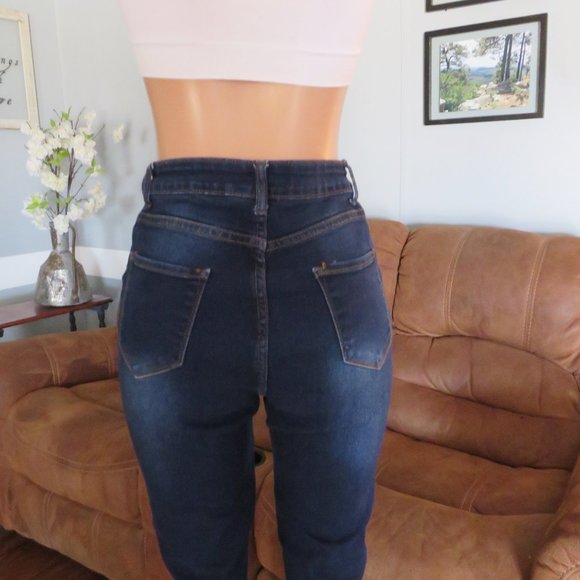 BOB Jeans Distressed High-Waist Skinny Jeans 13/14 - Picture 6 of 7